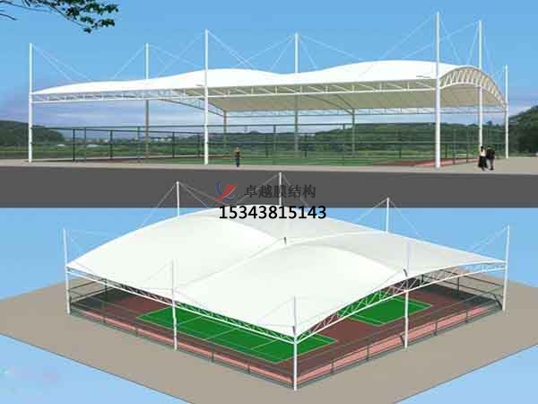 龍巖市籃球場膜結(jié)構(gòu)罩棚【設(shè)計(jì)施工】
